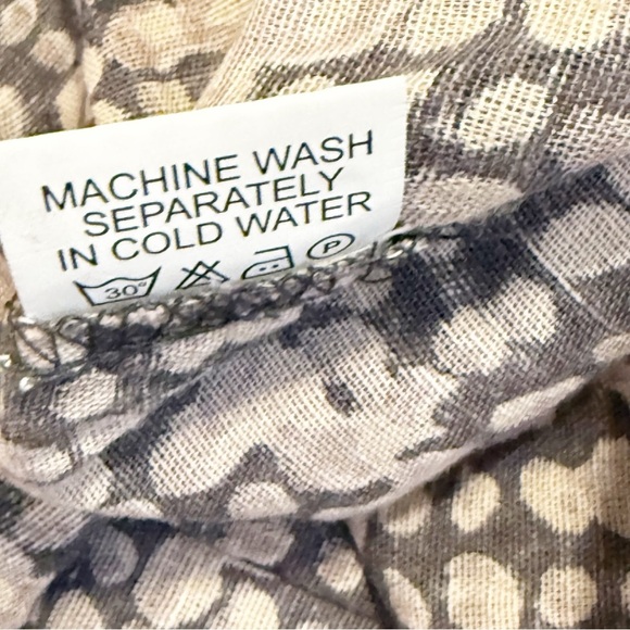 Dolma Womens Medium Dress Smock Mini Bell Sleeve Pleated Cotton Linen Boho M - Picture 9 of 9